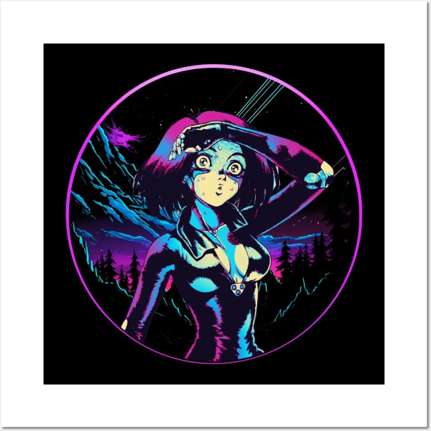 Alita's Steel Resolve - Become a Warrior with Angel Alita Tee Wall Art by Insect Exoskeleton